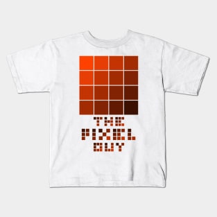 the pixel guy design for the pixel lover - green Kids T-Shirt